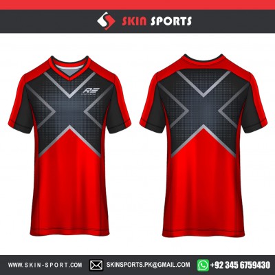 RED GREY X  SOCCER JERSEYS
